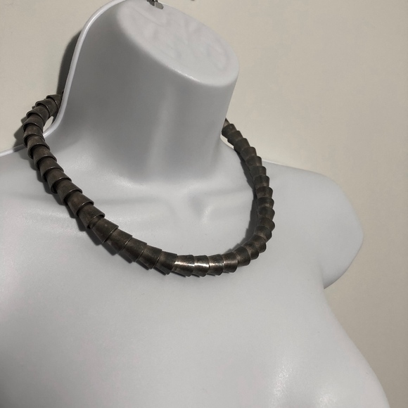 Silver Stacked Necklace - Picture 2 of 4